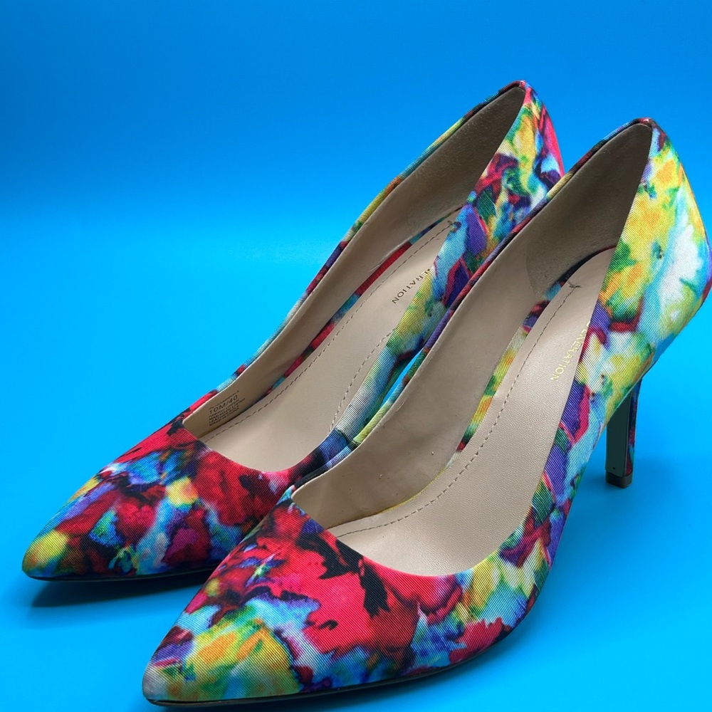 Women’s BCBGeneration Floral Heels Size - Picture 3 of 14